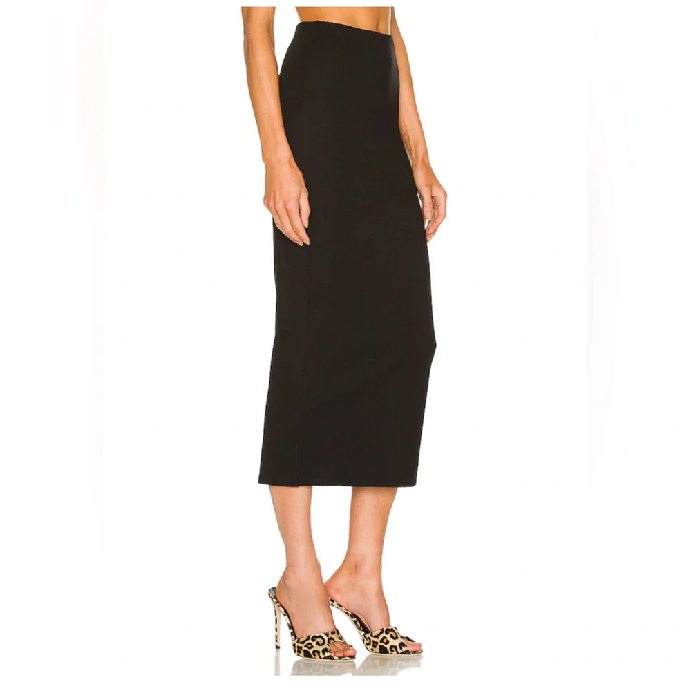Michael Costello x Revolve Classic Black Midi Pencil Skirt - Picture 2 of 4
